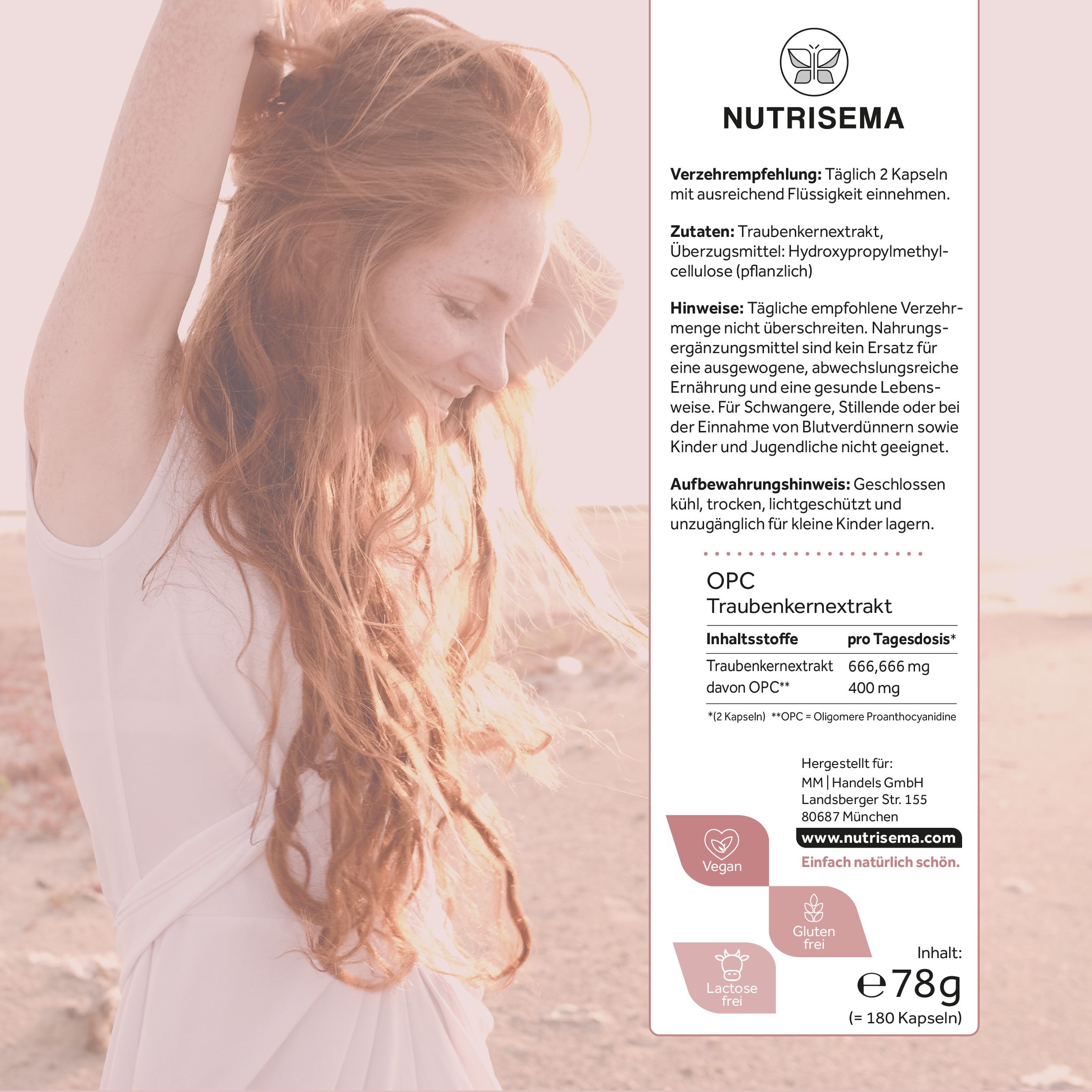 OPC Traubenkernextrakt I 360 vegane Kapseln (2er Pack) I im Glas I OPC Gehalt 400 mg/Tag (60% HPLC) I Trauben aus Italien und Deutschland I hoch bioverfügbar I in Deutschland produziert & laborgeprüft